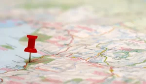 pin in a map